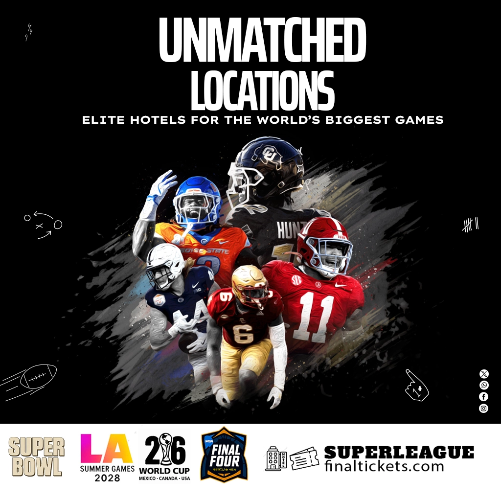 Best hotels at best prices for all major sports events!